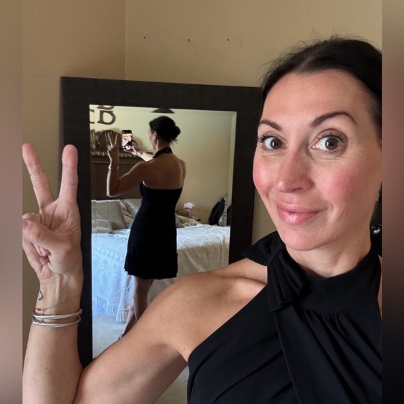 Vintage Valentino Elegant Black One Shoulder Dress - Picture 9 of 11